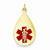 14k Gold Medical Jewelry Pendant, Dazzling Pendants for Necklace