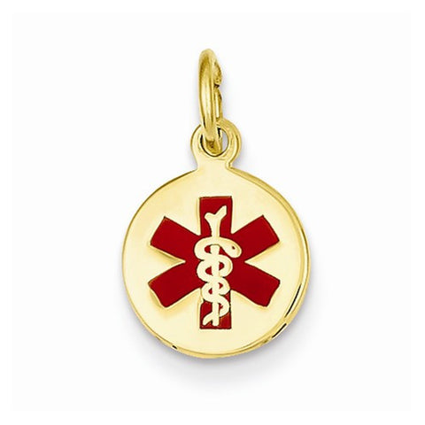 14k Gold Medical Jewelry Pendant, Delightful Pendants for Necklace