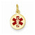 14k Gold Medical Jewelry Pendant, Delightful Pendants for Necklace