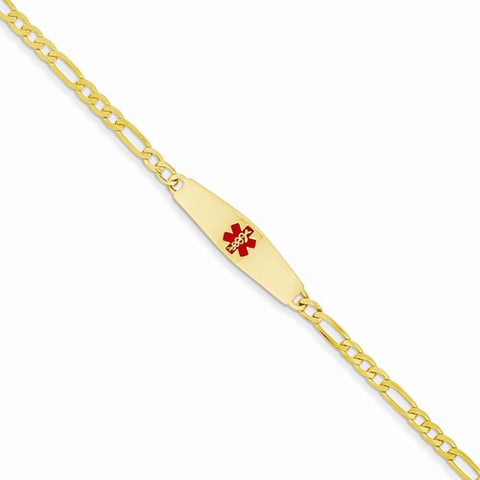 14K Yellow Gold Medical Jewelry Bracelet