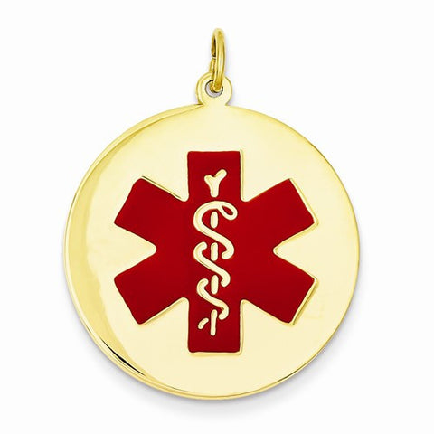 14k Gold Medical Jewelry pendant, Classy Pendants for Necklace