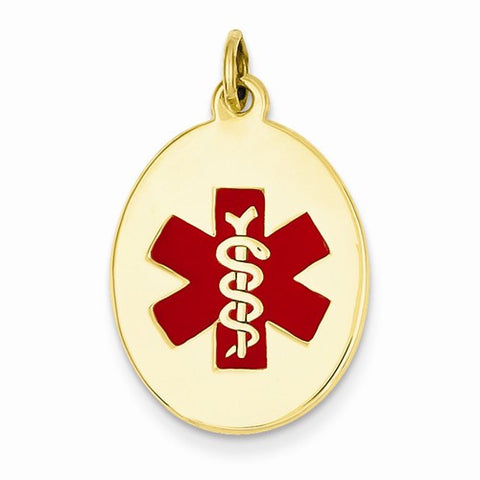 14k Gold Medical Jewelry Pendant, Delightful Pendants for Necklace