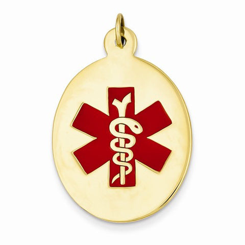 14k Gold Medical Jewelry Pendant, Fine Pendants for Necklace