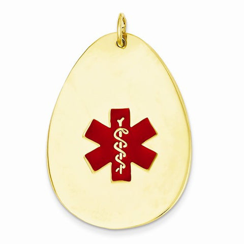 14k Gold Medical Jewelry Pendant, Pretty Pendants for Necklace