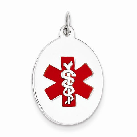 14k White Gold Medical Jewelry pendant, Exquisite Pendants for Necklace