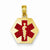 14k Gold Enameled Medical Disk pendant, Adorable Pendants for Necklace