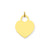 Large Engravable Heart Charm in 14k Gold