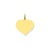 Heart Disc Charm in 14k Gold