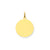 Round Disc Charm in 14k Gold