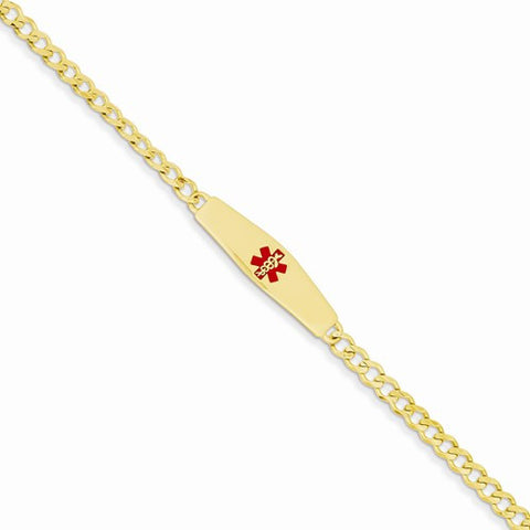 14K Yellow Gold Medical Jewelry Bracelet