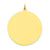 Round Disc Charm in 14k Gold
