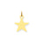 Star Disc Charm in 14k Gold