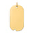 Dog Tag Disc Charm in 14k Gold