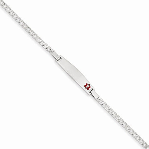 14K White Gold Medical Jewelry Childrens Bracelet