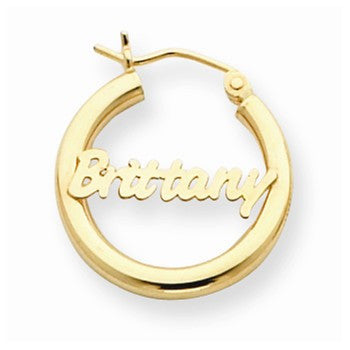 14k Yellow Gold Polished Tube Earrings