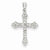 14k White Gold Diamond Cross pendant, Quality AA (G-H Color, SI1-SI2 Clarity, 0.23 cttw), Adorable Pendants for Necklace