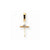 14k Gold Small AA Diamond Cross Pendant, Quality AA (G-H Color, SI1-SI2 Clarity)