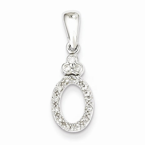 14k White Gold Vintage Diamond Pendant, Pendants for Necklace