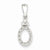 14k White Gold Vintage Diamond Pendant, Pendants for Necklace