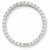 14k White Gold Diamond Circle Pendant, Quality AA (G-H Color, SI1-SI2 Clarity, 1 cttw)