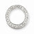 14k White Gold Diamond Circle Pendant, Quality AA (G-H Color, SI1-SI2 Clarity, 0.278 cttw)