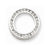 14k White Gold Diamond Circle Pendant, Quality AA (G-H Color, SI1-SI2 Clarity, 0.253 cttw)