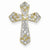 14k Gold Passion Diamond Cross Pendant, Quality AA (G-H Color, SI1-SI2 Clarity, 0.32 cttw)