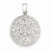 14k White Gold Diamond Circle pendant, Quality AA (G-H Color, SI1-SI2 Clarity, 0.13 cttw), Lovely Pendants for Necklace