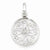 14k White Gold Diamond Filigree Circle Pendant, Quality AA (G-H Color, SI1-SI2 Clarity)
