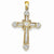 14k Gold Diamond Cross Pendant, Quality AA (G-H Color, SI1-SI2 Clarity, 0.27 cttw)