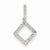 14k White Gold Diamond Pendant, Quality AA (G-H Color, SI1-SI2 Clarity, 0.11 cttw)