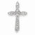 14k White Gold Diamond Cross pendant, Quality AA (G-H Color, SI1-SI2 Clarity, 0.15 cttw), Quality Pendants for Necklace