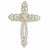 14k Gold Diamond Cross Pendant, Quality AA (G-H Color, SI1-SI2 Clarity, 0.57 cttw)