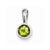 14k White Gold Peridot Pendant, Pendants for Necklace