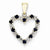 14k Gold Diamond and Sapphire Heart Pendant, Quality AA (G-H Color, SI1-SI2 Clarity, 0.03 cttw)