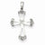 14k White Gold Diamond Cross Pendant, Quality AA (G-H Color, SI1-SI2 Clarity, 0.125 cttw)
