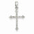 14k White Gold Diamond Cross Pendant, Quality A (G-I Color, SI2 Clarity, 0.175 cttw)