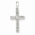 14k White Gold Diamond Cross Pendant, Quality A (G-I Color, SI2 Clarity, 0.265 cttw)