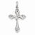 14k White Gold Diamond Cross Pendant, Quality A (G-I Color, SI2 Clarity, 0.19 cttw)