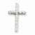 14k White Gold Diamond Cross pendant, Quality AA (G-H Color, SI1-SI2 Clarity, 0.25 cttw), Pretty Pendants for Necklace