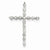 14k White Gold Diamond Cross pendant, Quality AA (G-H Color, SI1-SI2 Clarity, 0.5 cttw), Lovely Pendants for Necklace