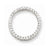 14k White Gold Diamond Circle Pendant, Quality AA (G-H Color, SI1-SI2 Clarity, 0.317 cttw)