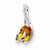 14k White Gold Citrine & Diamond pendant, Pendants and Charm