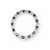 14K White Gold Black & White Diamond Pendant on Chain