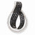 14k White Gold AA Diamond Twist Loop Slide Pendant, Quality AA (G-H Color, SI1-SI2 Clarity)