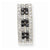 14KW & Rhodium Black & White Diamond Pendant, Quality AA (G-H Color, SI1-SI2 Clarity)