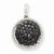 14k White Gold AA Diamond Round Pendant, Quality AA (G-H Color, SI1-SI2 Clarity)