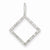 14k White Gold Diamond pendant, Quality AA (G-H Color, SI1-SI2 Clarity, 0.23 cttw), Classy Pendants for Necklace