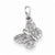 14k White Gold Diamond Butterfly Pendant, Quality AA (G-H Color, SI1-SI2 Clarity, 0.09 cttw)