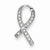 14k White Gold Diamond Awareness Pendant, Quality A (G-I Color, SI2 Clarity)